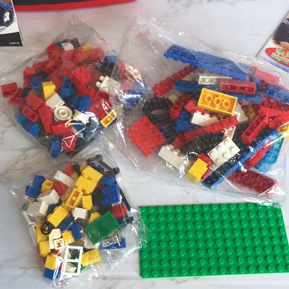 Lego Toys Vintage Lego 999 Classic 4285 Plastic Red Bucket Tote